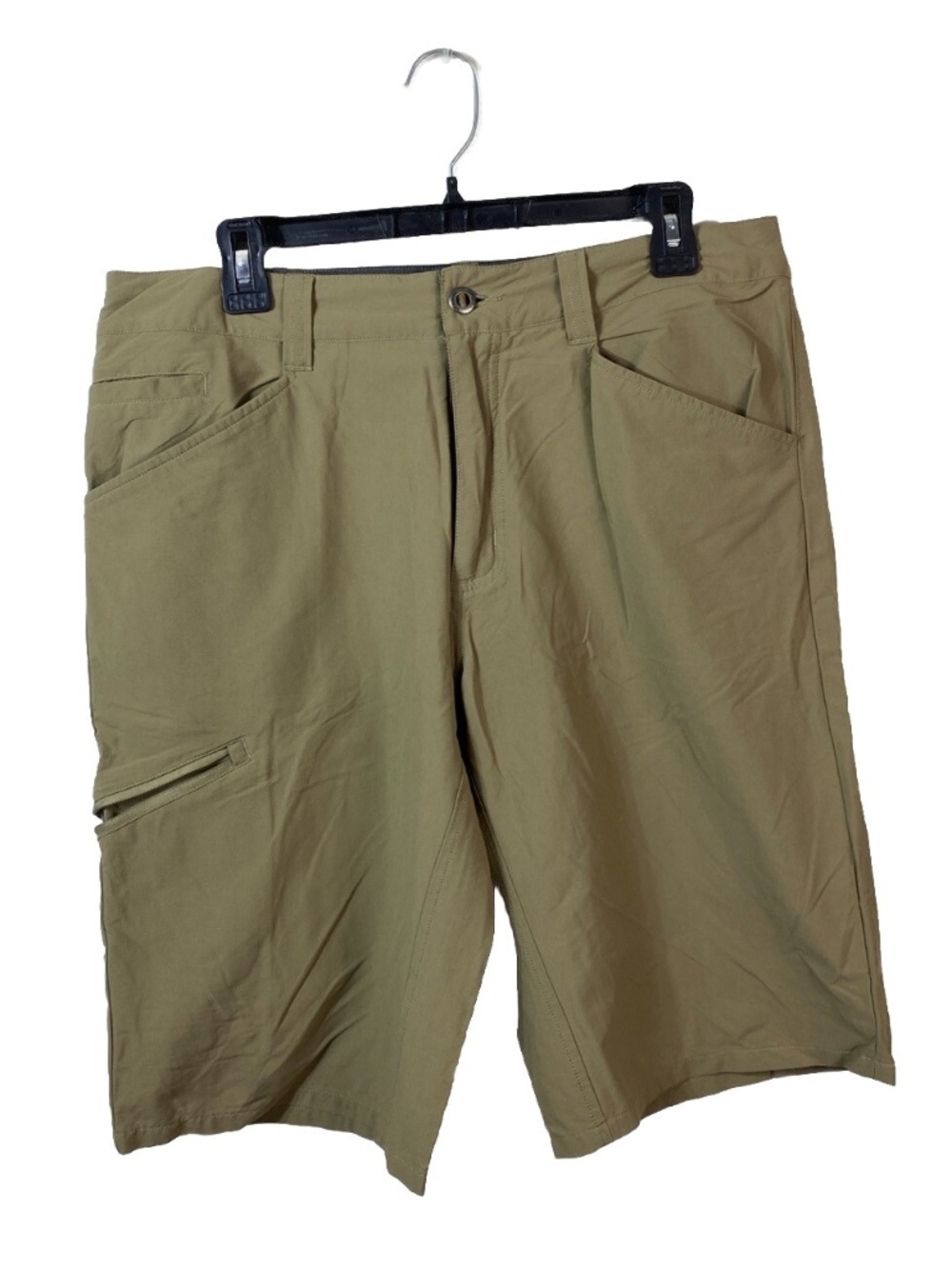 2 Patagonia Men's Hiking Utility Cargo Outdoor Shorts Sz 34 Tan And Blue